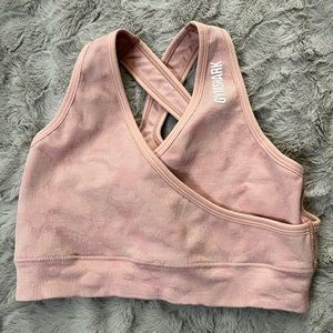 Gymshark Adapt Camo Pink Sports Bra